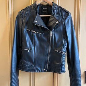 Zara faux-leather jacket.
